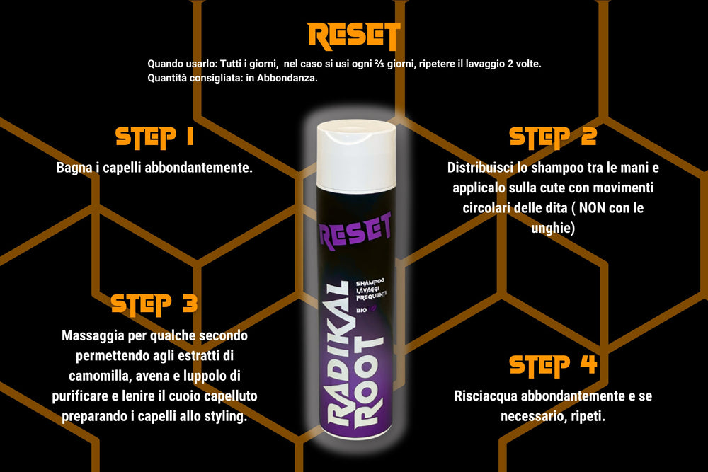 Come si usa RESET - Shampoo BIO 250ML
