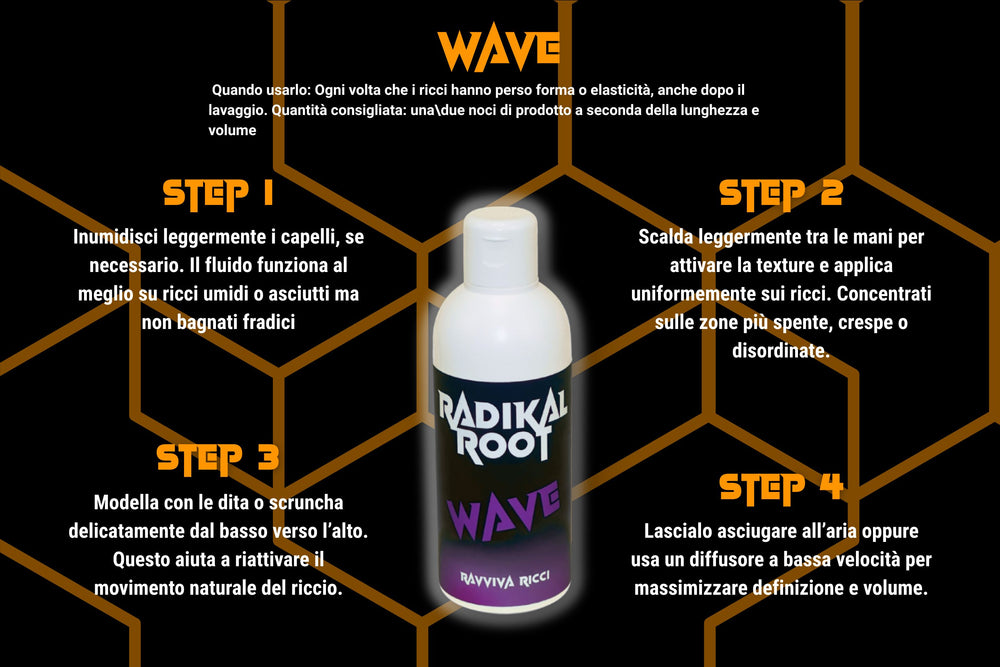 Come si usa WAVE - Ravviva Ricci 200ML