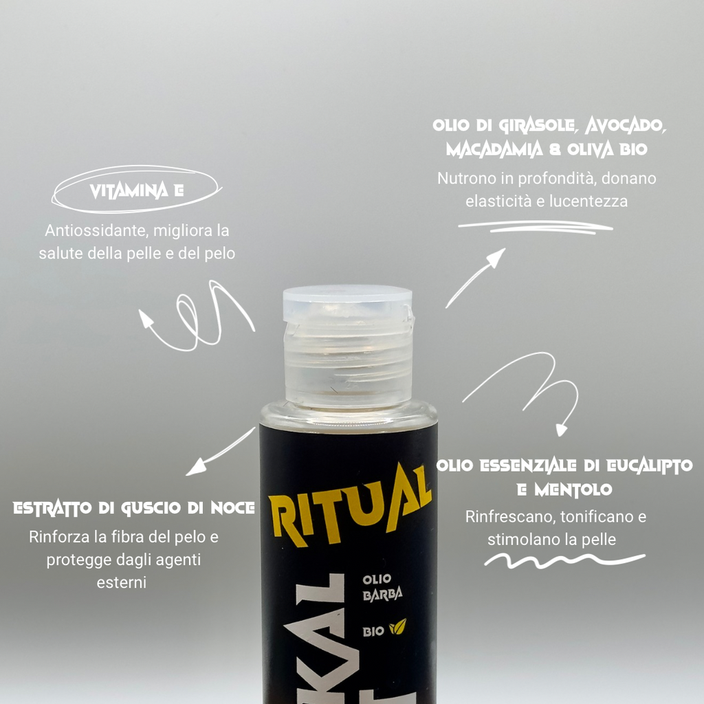 RITUAL - Olio  Extra Nutriente per Barba BIO 100ML
