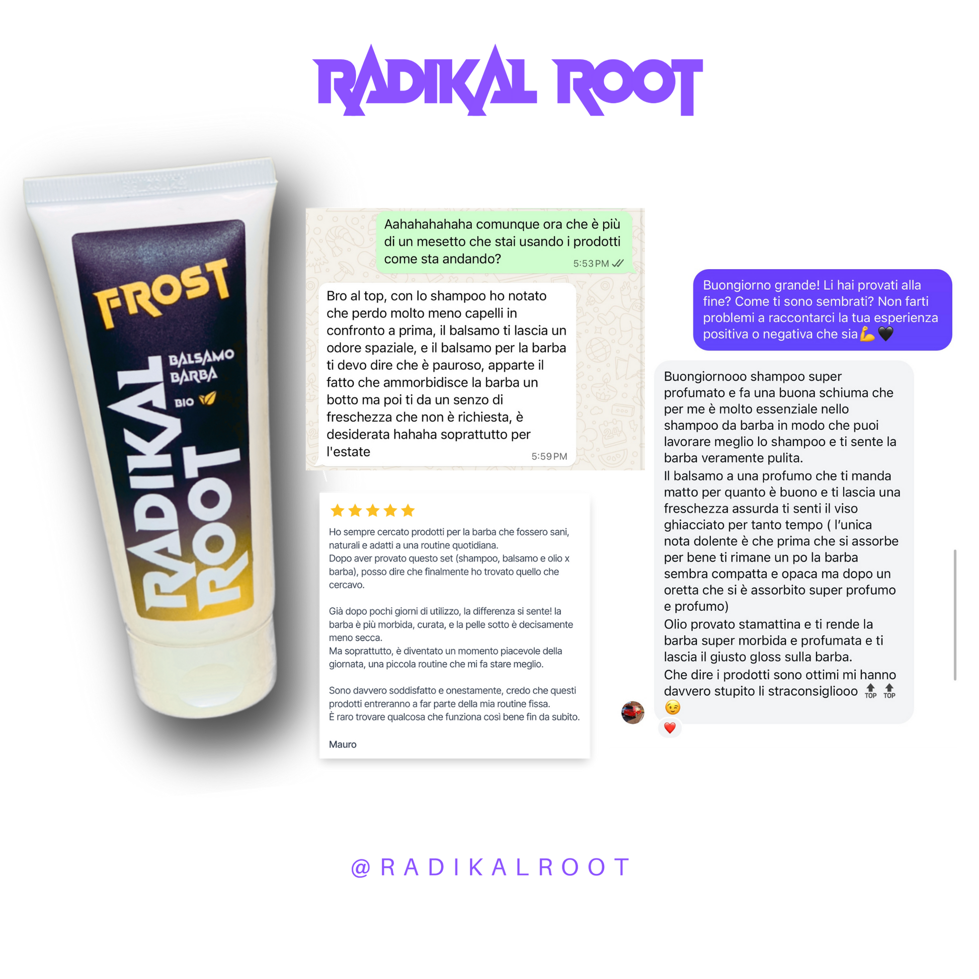 FROST - Balsamo Barba Senza Risciacquo BIO 100ML