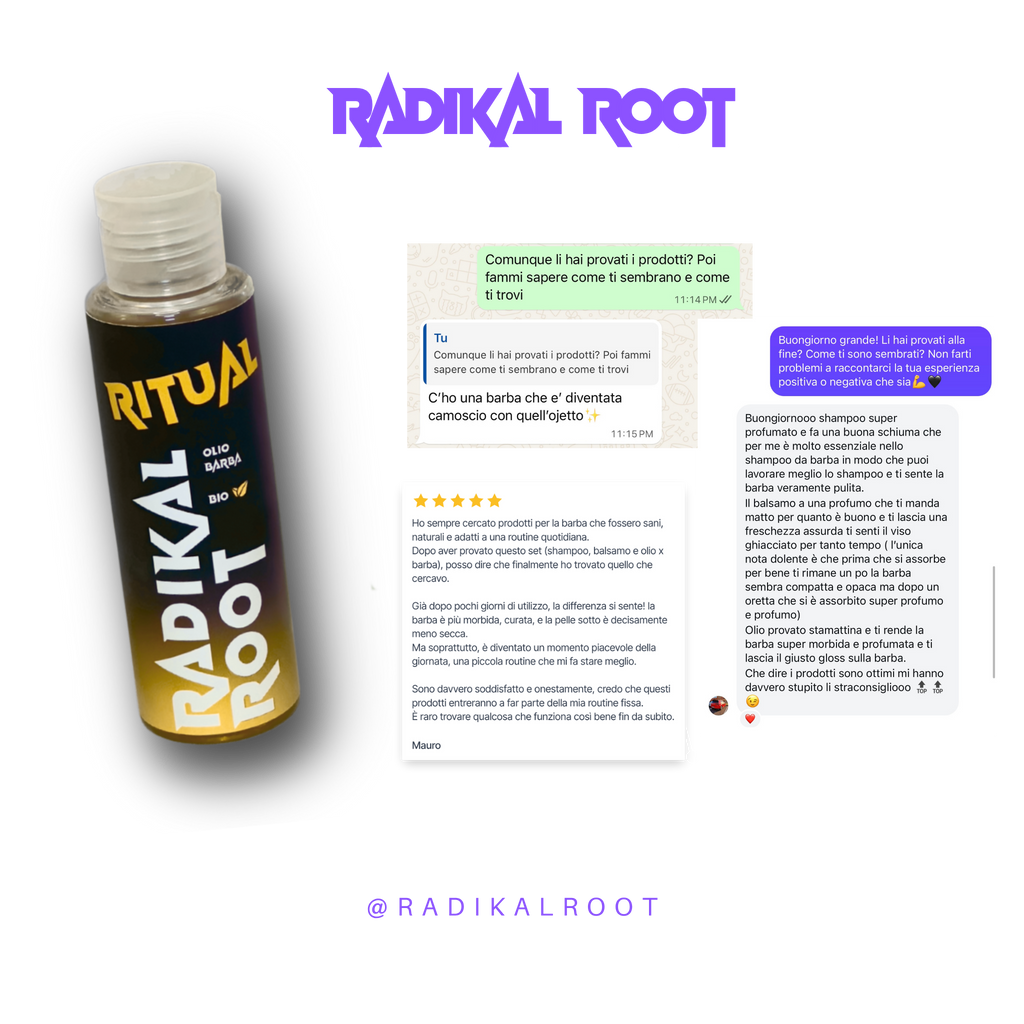 RITUAL - Olio  Extra Nutriente per Barba BIO 100ML