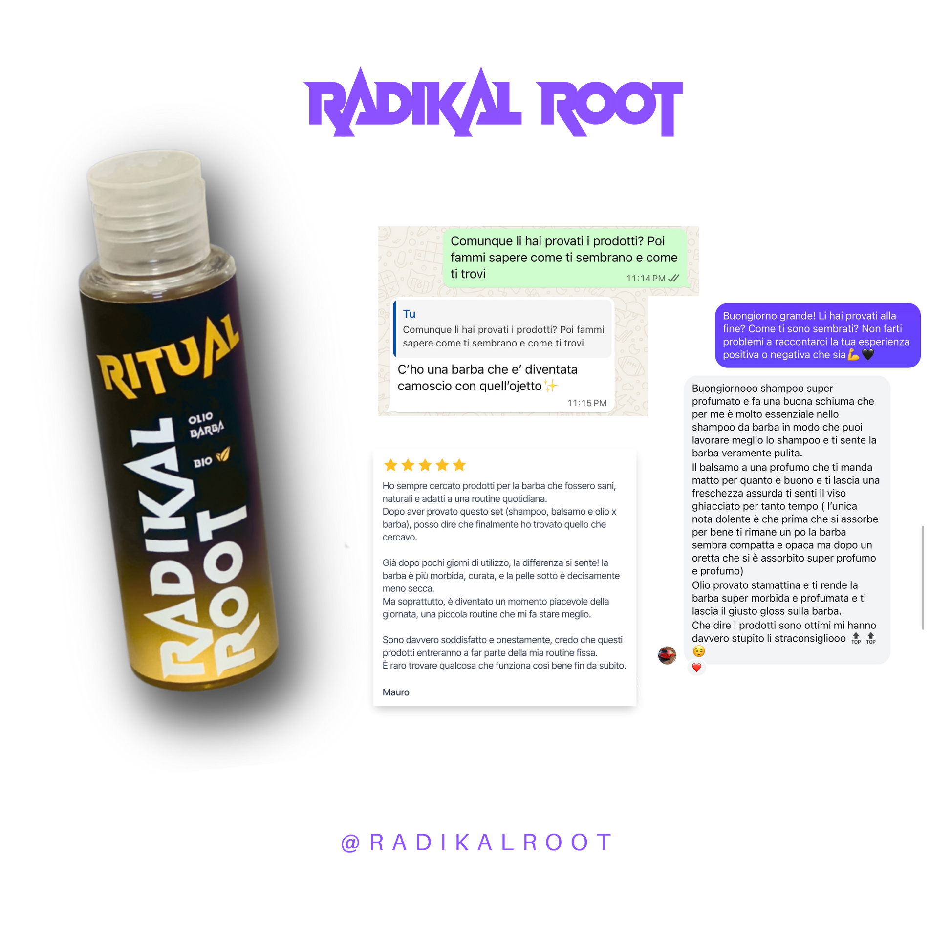 RITUAL - Olio  Extra Nutriente per Barba BIO 100ML