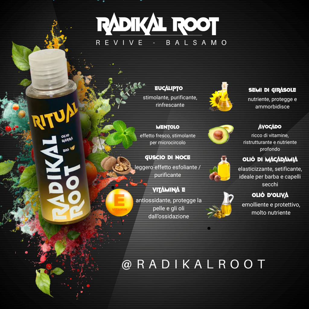 RITUAL - Olio  Extra Nutriente per Barba BIO 100ML