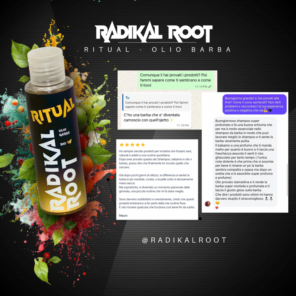 RITUAL - Olio  Extra Nutriente per Barba BIO 100ML